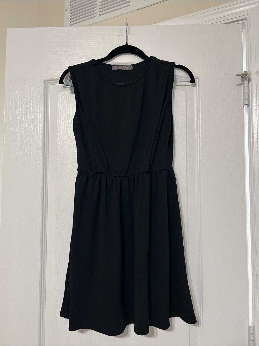 Black Sleeveless A-Line Dress